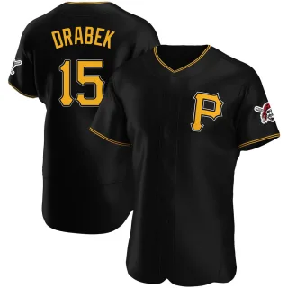 Men's Authentic Black Doug Drabek Pittsburgh Pirates Alternate Jersey