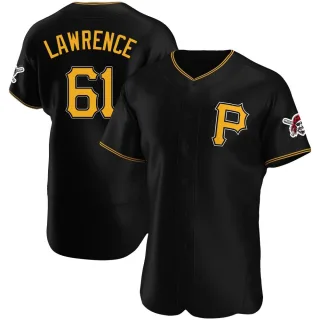 Men's Authentic Black Justin Lawrence Pittsburgh Pirates Alternate Jersey