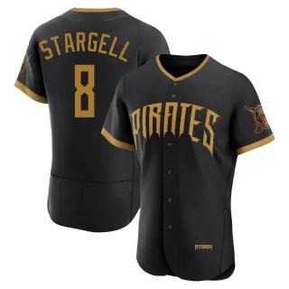 Men's Authentic Black Willie Stargell Pittsburgh Pirates 2026 City Connect Stadium Jersey