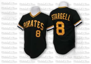 Men's Authentic Black Willie Stargell Pittsburgh Pirates Throwback Jersey