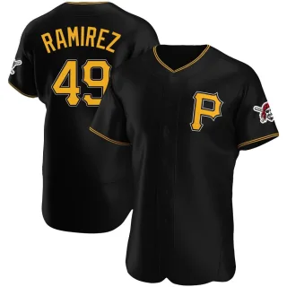 Men's Authentic Black Yohan Ramirez Pittsburgh Pirates Alternate Jersey
