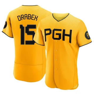 Men's Authentic Gold Doug Drabek Pittsburgh Pirates 2023 City Connect Jersey