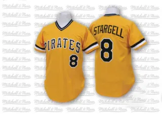 Men's Authentic Gold Willie Stargell Pittsburgh Pirates Throwback Jersey