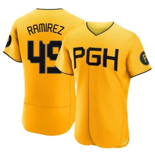 Men's Authentic Gold Yohan Ramirez Pittsburgh Pirates 2023 City Connect Jersey