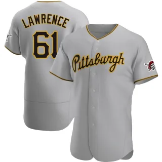 Men's Authentic Gray Justin Lawrence Pittsburgh Pirates Road Jersey