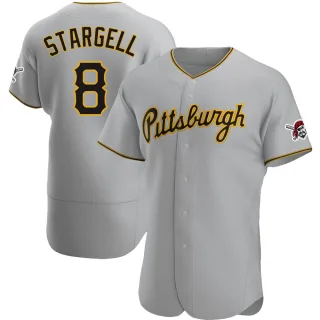 Men's Authentic Gray Willie Stargell Pittsburgh Pirates Road Jersey