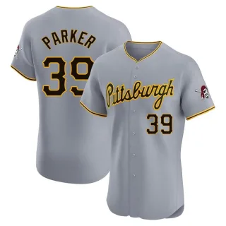Men's Elite Gray Dave Parker Pittsburgh Pirates Road Jersey