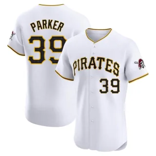 Men's Elite White Dave Parker Pittsburgh Pirates Home Jersey
