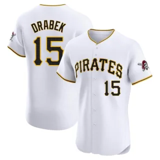 Men's Elite White Doug Drabek Pittsburgh Pirates Home Jersey