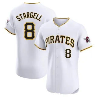 Men's Elite White Willie Stargell Pittsburgh Pirates Home Jersey