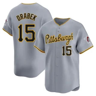 Men's Limited Gray Doug Drabek Pittsburgh Pirates Away Jersey