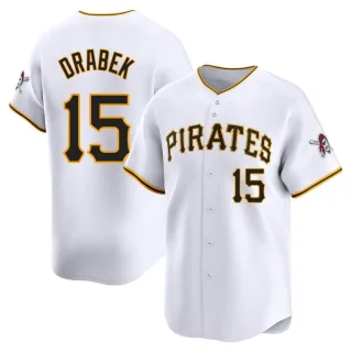 Men's Limited White Doug Drabek Pittsburgh Pirates Home Jersey