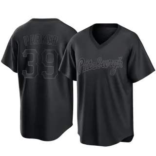 Men's Replica Black Dave Parker Pittsburgh Pirates Pitch Fashion Jersey