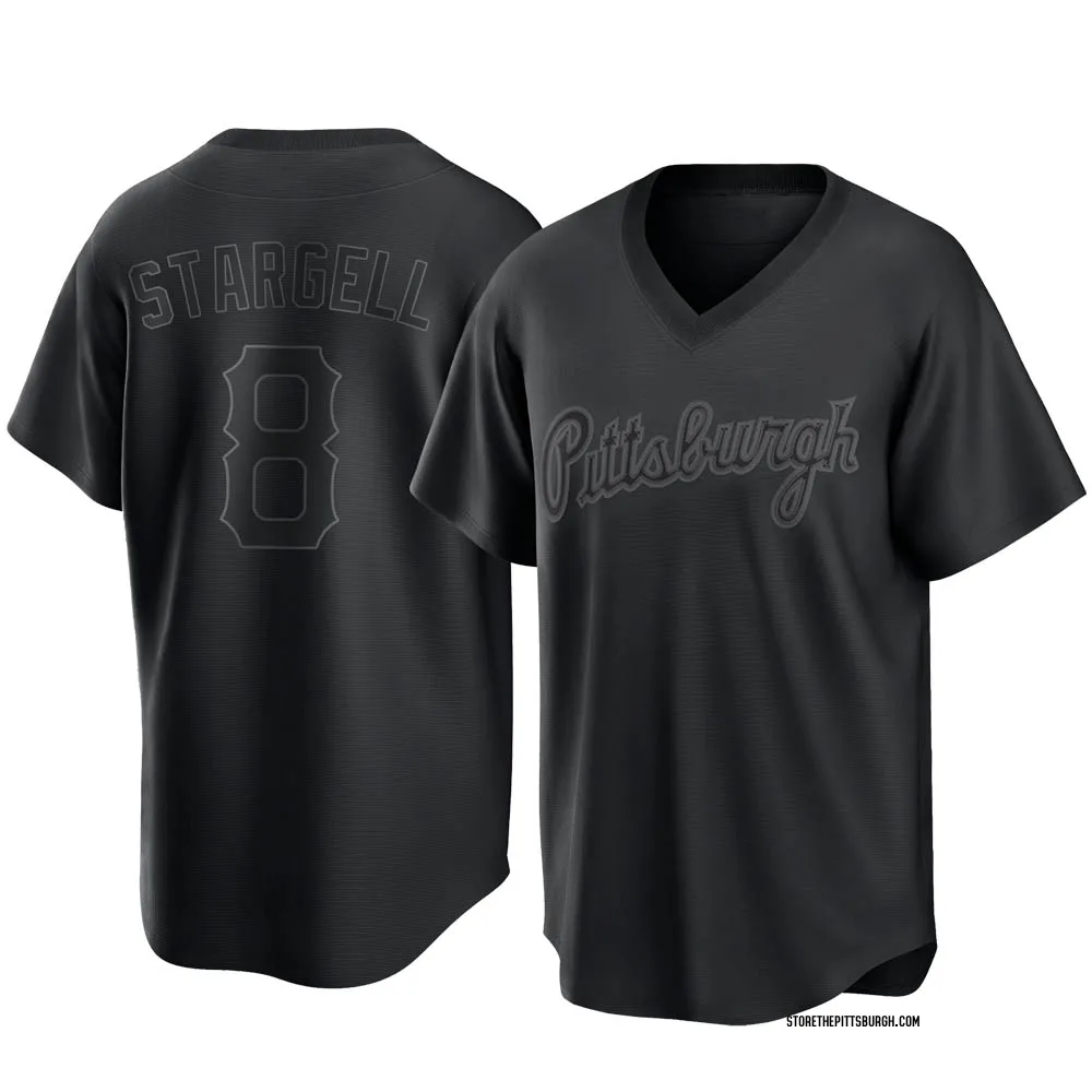 Men's Replica Black Willie Stargell Pittsburgh Pirates Pitch Fashion Jersey