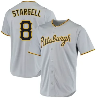 Men's Replica Gray Willie Stargell Pittsburgh Pirates Road Jersey