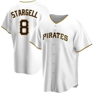 Men's Replica White Willie Stargell Pittsburgh Pirates Home Jersey