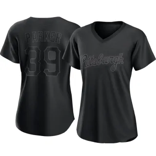 Women's Authentic Black Dave Parker Pittsburgh Pirates Pitch Fashion Jersey