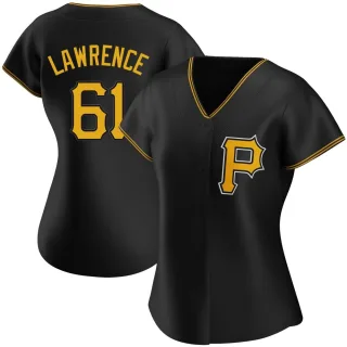 Women's Authentic Black Justin Lawrence Pittsburgh Pirates Alternate Jersey