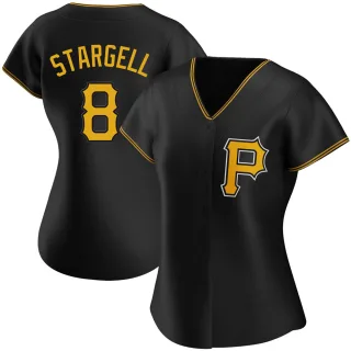 Women's Authentic Black Willie Stargell Pittsburgh Pirates Alternate Jersey