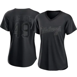 Women's Authentic Black Yohan Ramirez Pittsburgh Pirates Pitch Fashion Jersey