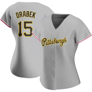 Women's Authentic Gray Doug Drabek Pittsburgh Pirates Road Jersey