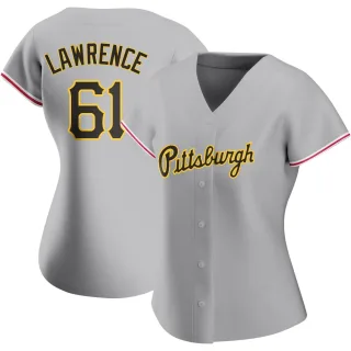 Women's Authentic Gray Justin Lawrence Pittsburgh Pirates Road Jersey