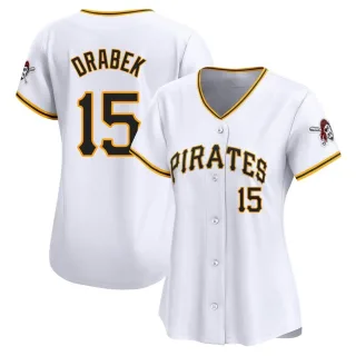 Women's Limited White Doug Drabek Pittsburgh Pirates Home Jersey