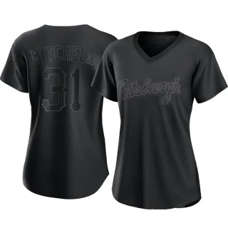 Women's Replica Black Cal Mitchell Pittsburgh Pirates Pitch Fashion Jersey