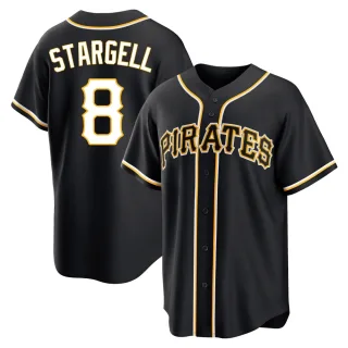 Youth Replica Black Willie Stargell Pittsburgh Pirates Fashion Out Jersey