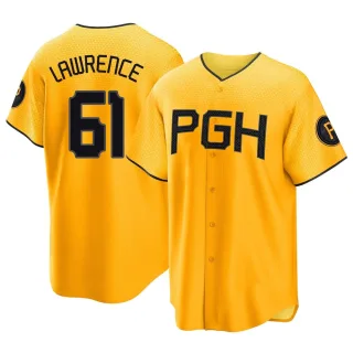 Youth Replica Gold Justin Lawrence Pittsburgh Pirates 2023 City Connect Jersey