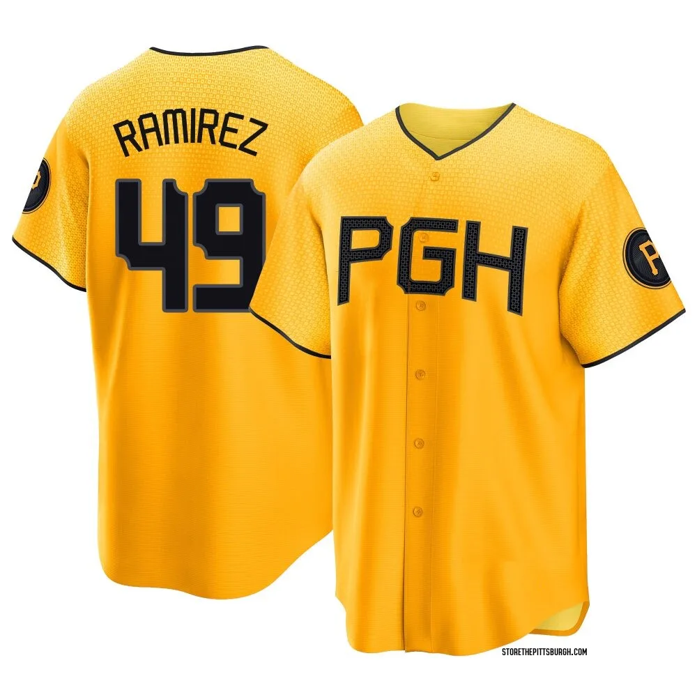 Youth Replica Gold Yohan Ramirez Pittsburgh Pirates 2023 City Connect Jersey