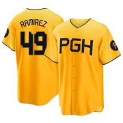 Youth Replica Gold Yohan Ramirez Pittsburgh Pirates 2023 City Connect Jersey