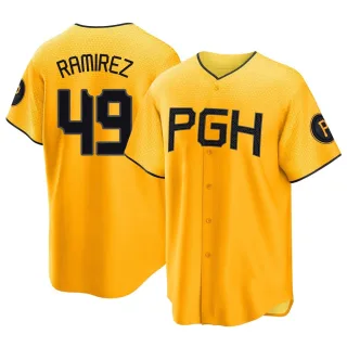 Youth Replica Gold Yohan Ramirez Pittsburgh Pirates 2023 City Connect Jersey