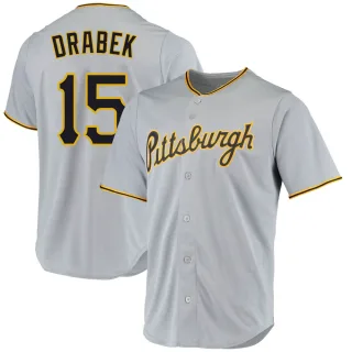 Youth Replica Gray Doug Drabek Pittsburgh Pirates Road Jersey