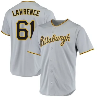 Youth Replica Gray Justin Lawrence Pittsburgh Pirates Road Jersey