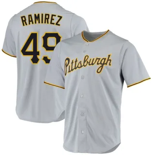 Youth Replica Gray Yohan Ramirez Pittsburgh Pirates Road Jersey