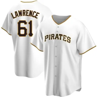 Youth Replica White Justin Lawrence Pittsburgh Pirates Home Jersey